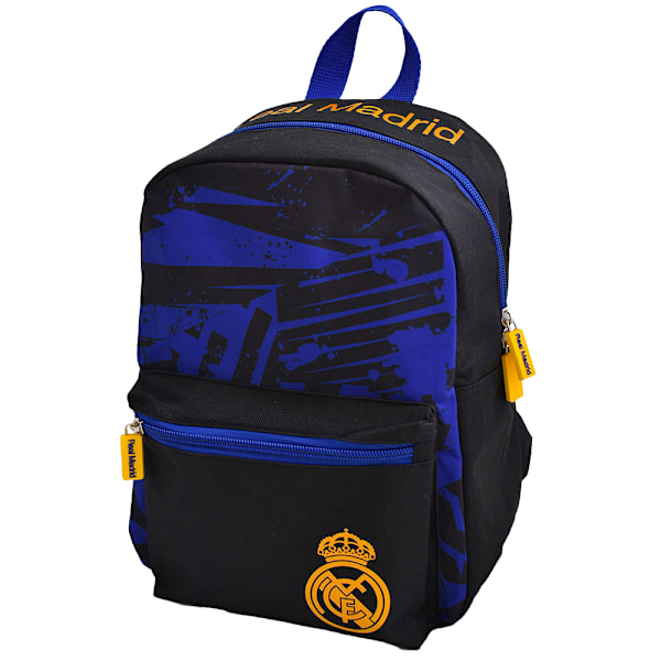Real Madrid CF Barn/Kids Fragment Ryggsäck 30cm x 22cm x 1 Blue/Black/Gold 30cm x 22cm x 12cm