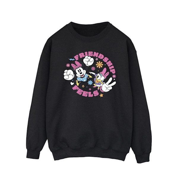 Disney Mens Minnie Mouse Daisy Friendship Sweatshirt XL Svart Black XL