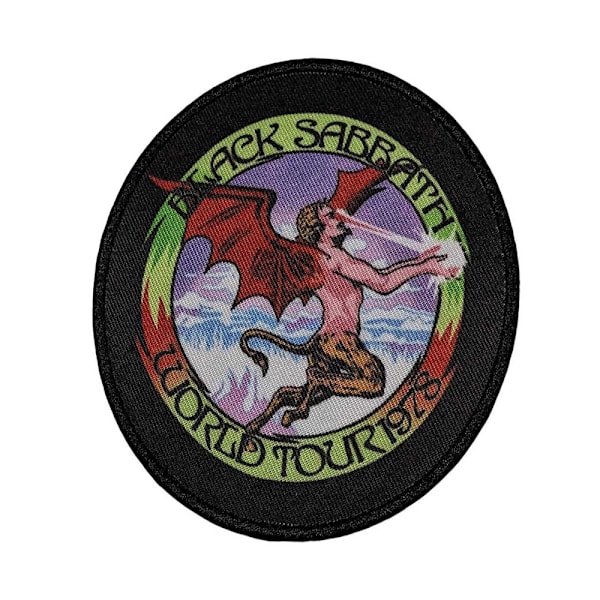 Black Sabbath Världsturné 1978 Sy-på Tryckt Patch En Storlek Svart Black/Green One Size