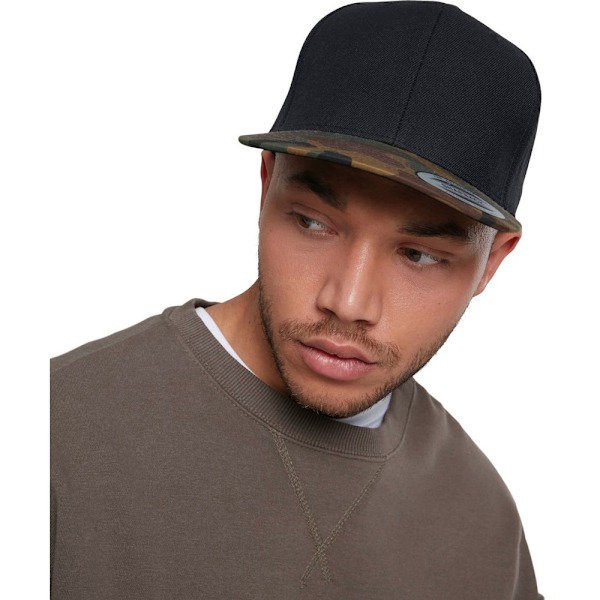 Flexfit Camo Reversible Snapback Cap One Size Svart/Grön/Brun Black/Green/Brown One Size