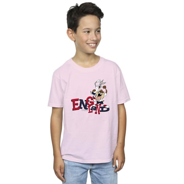 Looney Tunes Boys Bugs & Taz England T-shirt 12-13 år Baby P Baby Pink 12-13 Years