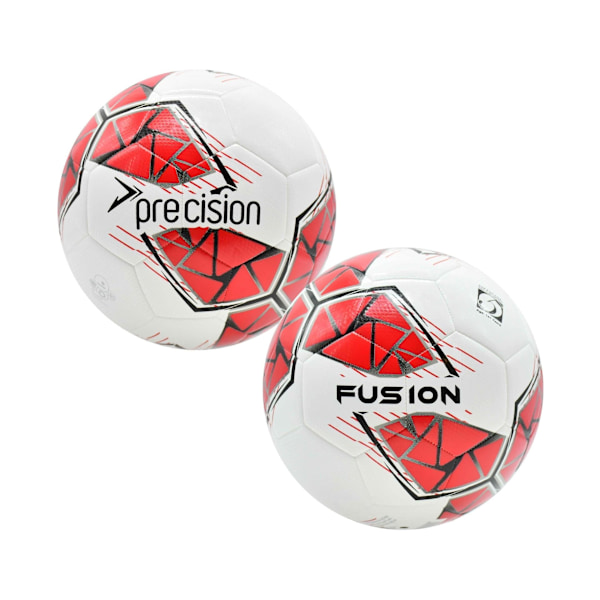 Precision Fusion FIFA Basic Träningsboll 3 Vit/Röd/Grå/Svart White/Red/Grey/Black 3