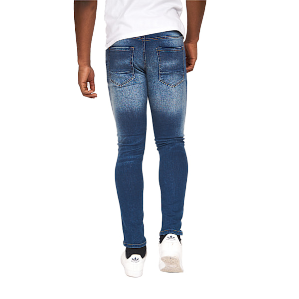 Crosshatch Herr Barbeck Slim Jeans 38L Tinted Blue Tinted Blue 38L