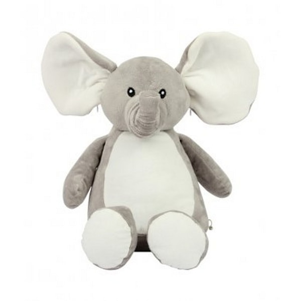 Mumbles Zippie Elefant Leksak En Storlek Grå Grey One Size