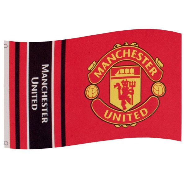 Manchester United FC WM Flag One Size Röd Red One Size