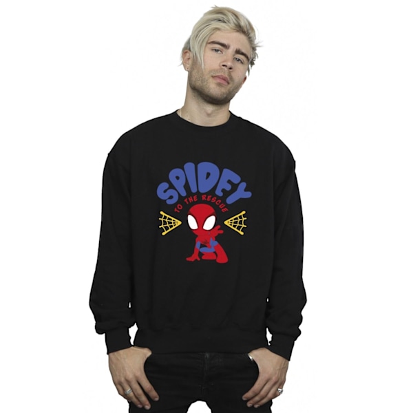 Marvel Herr Spidey And His Amazing Friends Rescue Sweatshirt XL Black XL