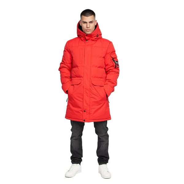 Crosshatch Herr Milwaka Lång Vadderad Jacka M Röd Red M
