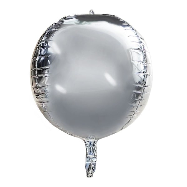 Realmax Rund 4D Ballong En Storlek Silver Silver One Size