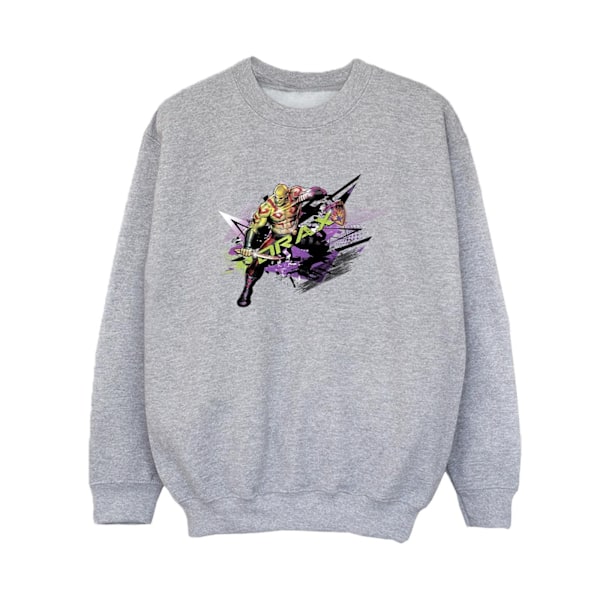 Marvel Boys Guardians Of The Galaxy Abstract Drax Sweatshirt 7-8 år Sports Grey 7-8 Years