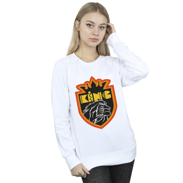 Disney Dam/Kvinnor Lejonkungen Crest Sweatshirt M Vit White M