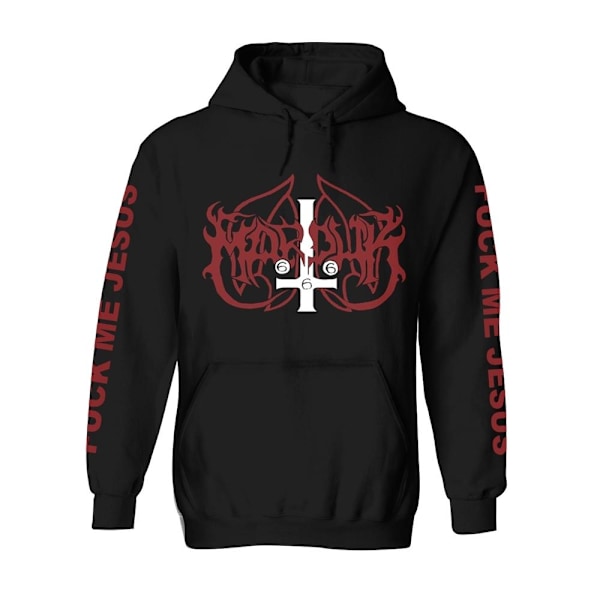 Marduk Unisex Adult Fuck Me Jesus Hoodie L Svart Black L