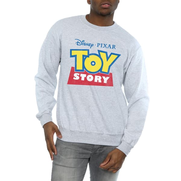 Toy Story Herr Logotyp Tröja L Ljusgrå Heather Grey L