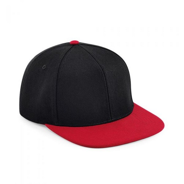 Beechfield Unisex Vuxen Snapback Cap One Size Svart/Grå Black/Grey One Size