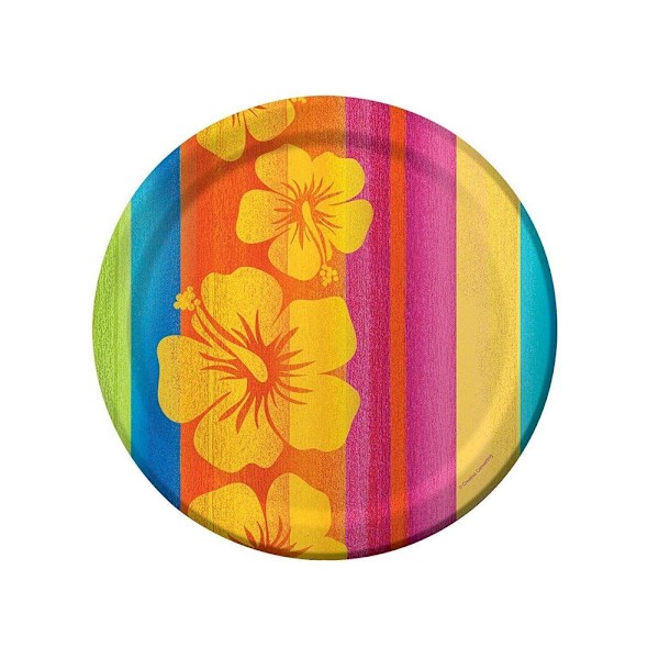 Kreativa festpapper runda tallrikar (förpackning om 8) En storlek Flerfärgad Multicoloured One Size