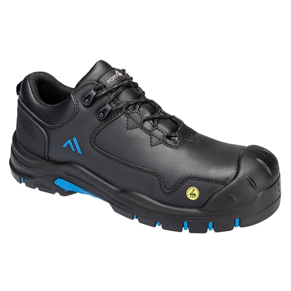 Portwest Unisex Vuxen S3S ESD HRO SR SC FO Action Läder Låg S Black/Blue 4 UK