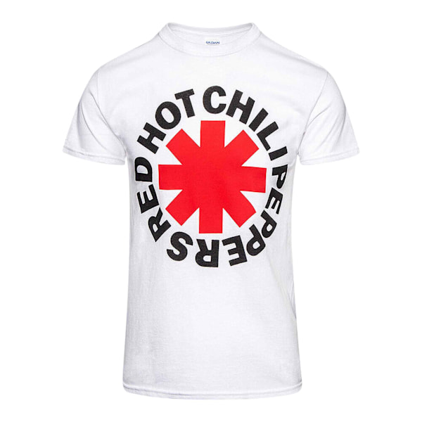 Red Hot Chilli Peppers Unisex Asterisk T-shirt S Vit White S