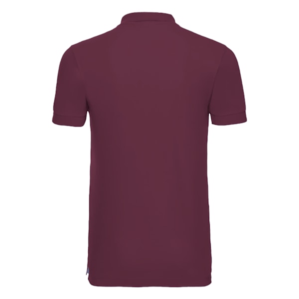 Russell Herr Stretch Kortärmad Polotröja M Burgundy Burgundy M