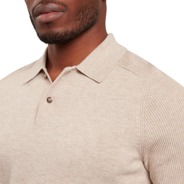 Ted Baker Herr Ribbad Raglan Pikétröja M Taupe Taupe M