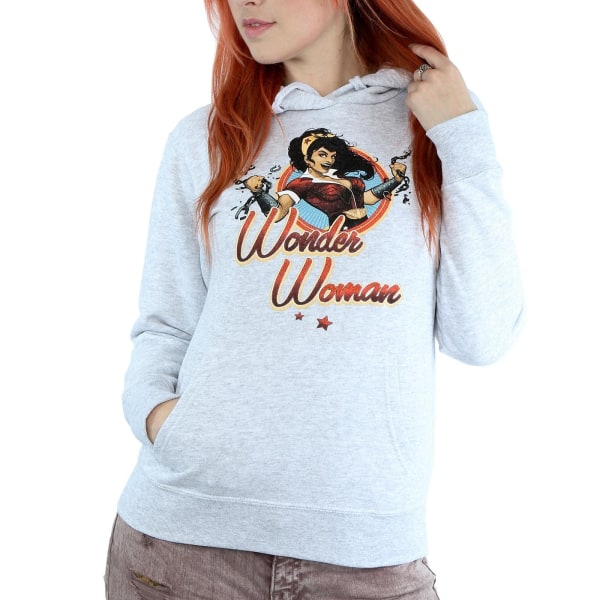 Wonder Woman Dam/Dam Badge Hoodie XXL Heather Grey Heather Grey XXL