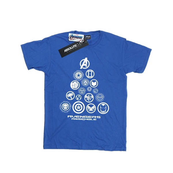 Marvel Avengers Endgame Pyramid Icons T-shirt för män, 4XL, Royal Blå Royal Blue 4XL