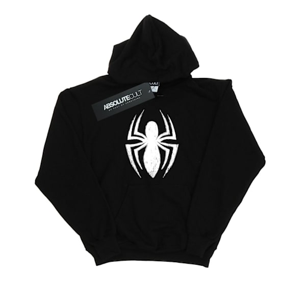 Spider-Man Mens Ultimate Spider Logo Hoodie S Svart Black S