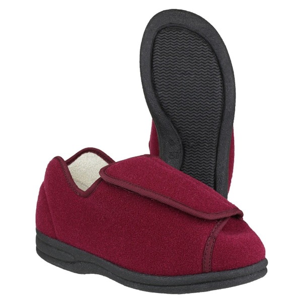 Mirak Fife Touch Fastening Damtofflor / Klassiska Damtofflor Wine 41 EUR