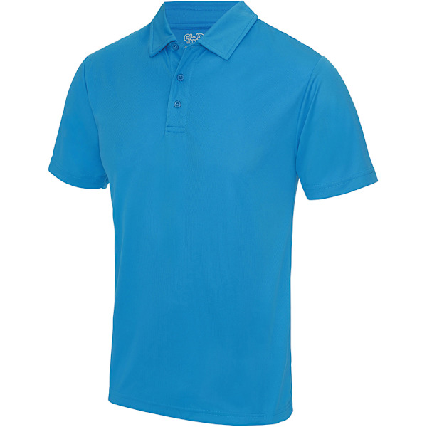 AWDis Just Cool Herr Plain Sports Polo Shirt L Safirblå Sapphire Blue L