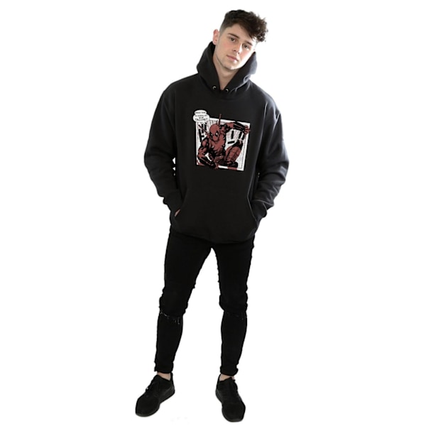 Marvel Mens Deadpool Breaktime Tacos Hoodie M Svart Black M