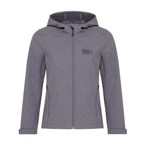 Iqoniq Dam/Dam Makalu Återvunnen Polyester Softshelljacka Vulcano Heather Grey XXL