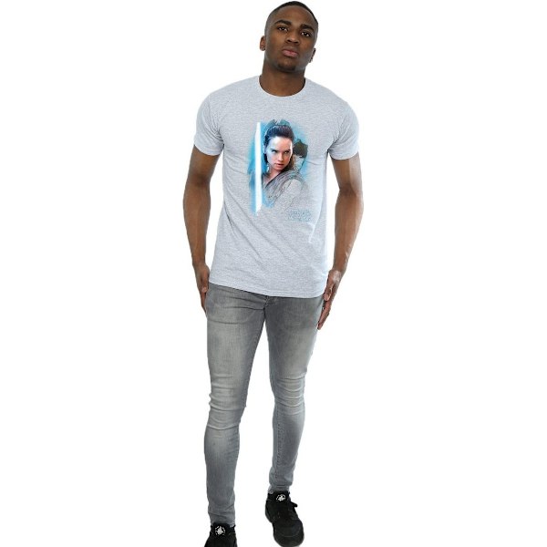 Star Wars: The Last Jedi Herr Rey Borstad T-shirt S Sports Grey Sports Grey S