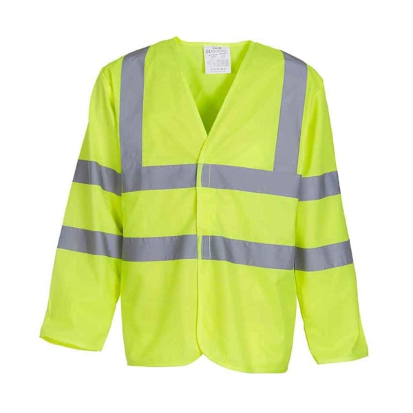 Yoko Unisex Hi-Vis Långärmad Väst XL Gul Yellow XL