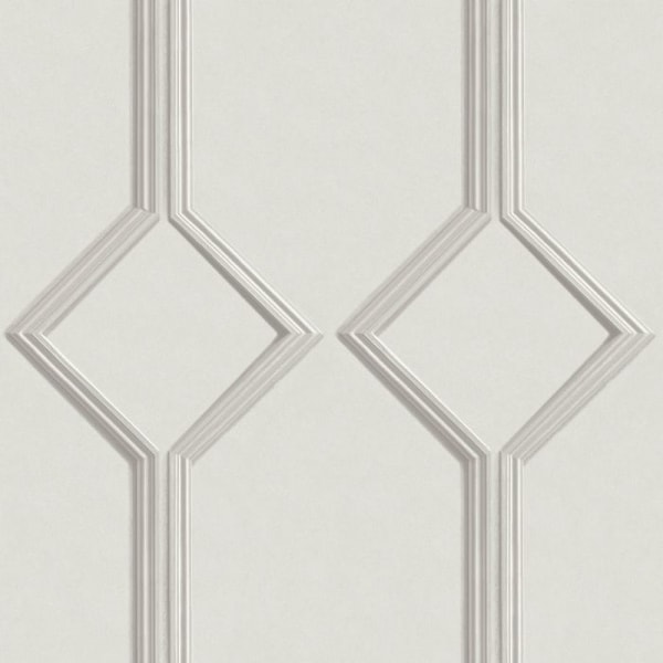Belgravia Azzurra Panel Tapet 10m x 53cm Off White/Pale Gre Off White/Pale Grey 10m x 53cm