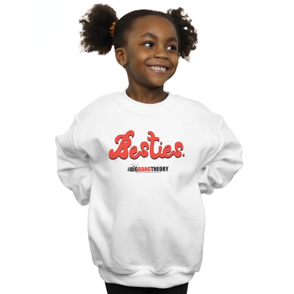 The Big Bang Theory Girls Besties Text Sweatshirt 12-13 År W White 12-13 Years