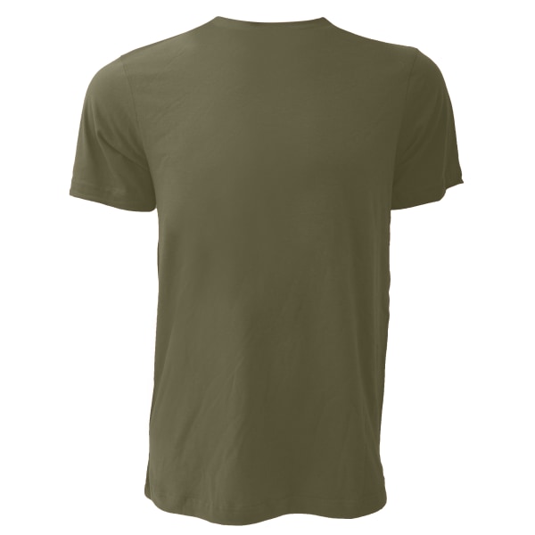 Canvas unisex jersey T-shirt med rund hals / kortärmad herr T-Sh Military Green XL