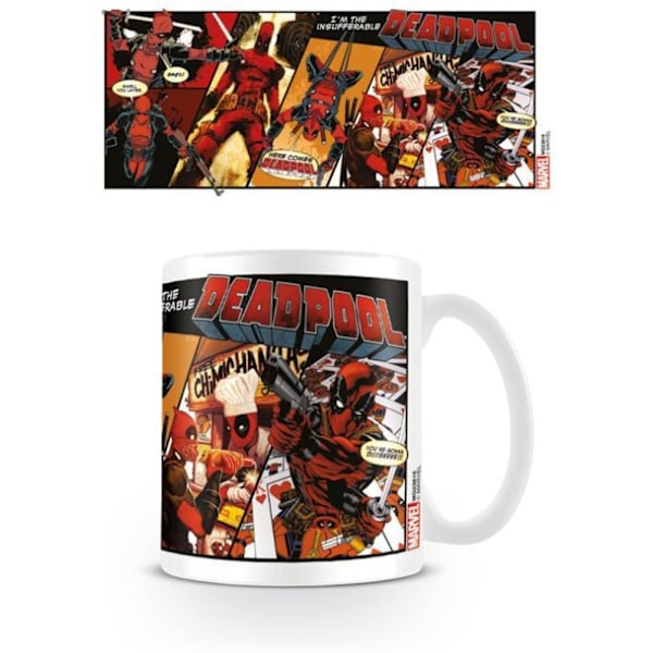 Deadpool Insufferable Comic Mug En Storlek Vit/Röd/Svart White/Red/Black One Size