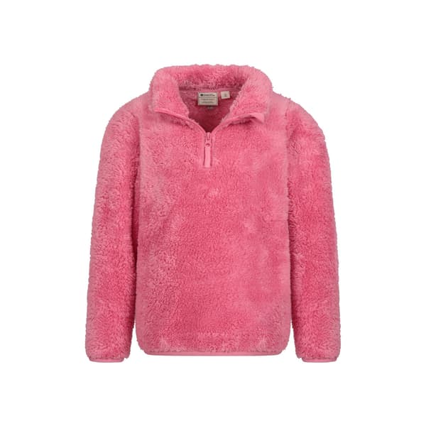 Mountain Warehouse Barn/Barn Teddy Half Zip Fleecetröja 13 Pink 13 Years