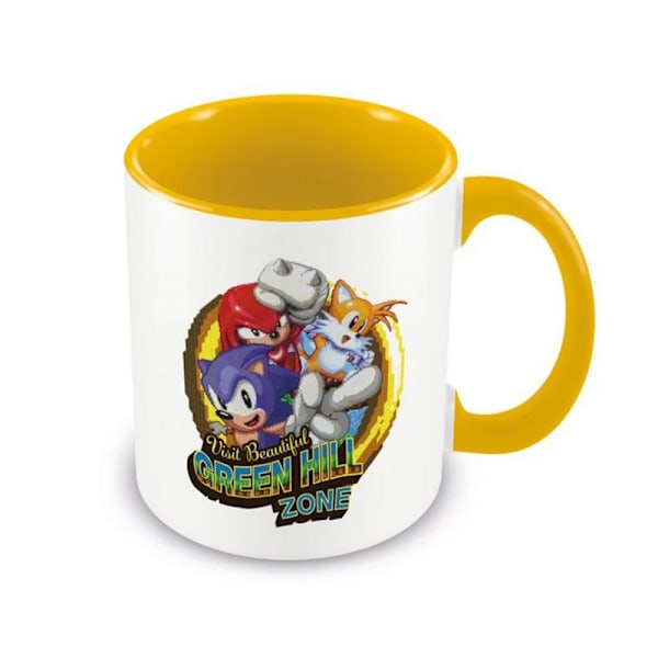 Sonic The Hedgehog Classic Trio Jump Through Mug One Size Vit White/Yellow One Size