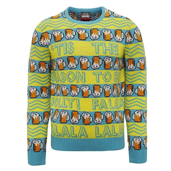 Julhandel Vuxen Unisex Hög Tröja XS Gul/Grön Yellow/Green XS