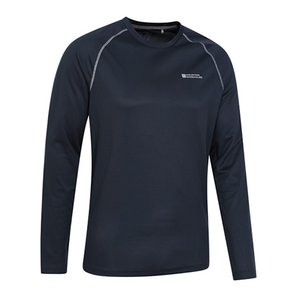 Mountain Warehouse Endurance Långärmad T-shirt för Herr 4XL Marinblå Navy 4XL