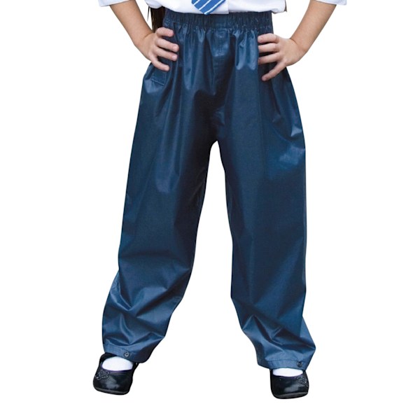 Result Core Kids/Childrens Unisex Stormdri Rain Over Trouser / Navy Blue 9-10 years