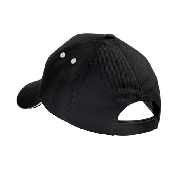 Beechfield Unisex Ultimate 5 Panel Kontrast Basebollkeps Med S Black/Light Grey One Size
