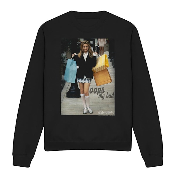 Clueless Unisex Vuxen Oops My Bad Sweatshirt M Svart Black M