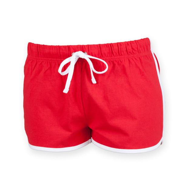 Skinni Minni Barn/Barn Retro Sports Shorts 5-6 År Röd / Red / White 5-6 Years