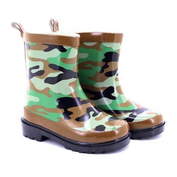 StormWells Barn/Barn Camouflage Tryck Stövlar 8 UK Gre Green/Brown/Black 8 UK