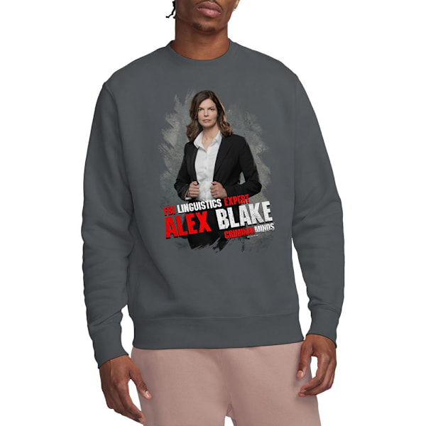 Criminal Minds Unisex Vuxen Alex Blake Sweatshirt M Gråmelerad Charcoal M