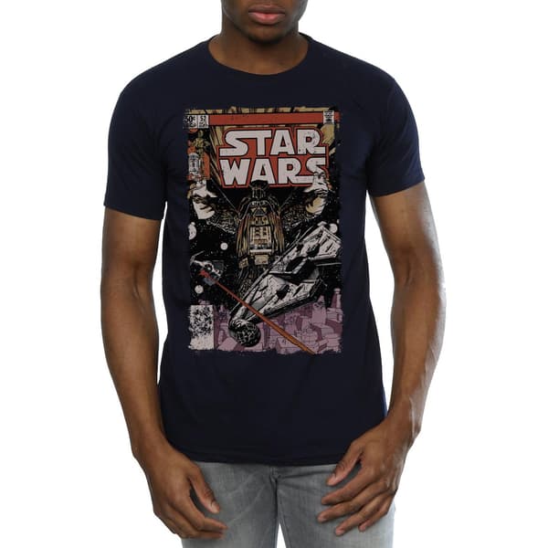 Star Wars Herr Millennium Falcon Comic T-shirt M Mörkblå Deep Navy M