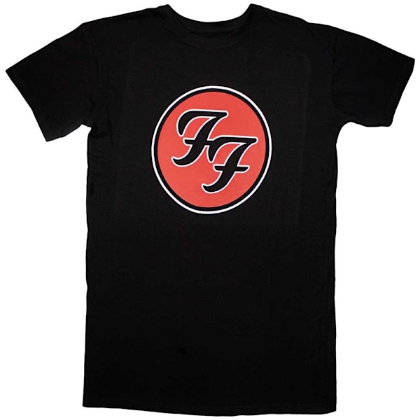 Foo Fighters Dam T-shirt med FF-logotyp XL Svart Black XL