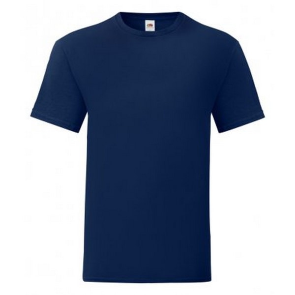 Fruit Of The Loom Iconic T-shirt för män (pack om 5) 3XL Marinblå Navy 3XL