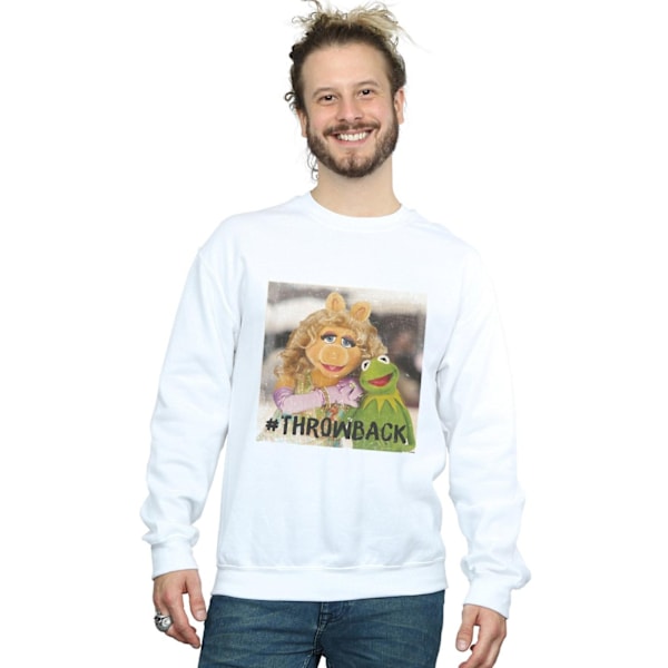Disney Mens The Muppets Throwback Photo Sweatshirt 3XL Vit White 3XL