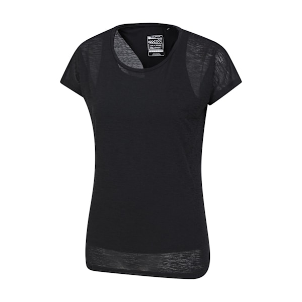Mountain Warehouse Dam/Damer Dubbelskiktad T-shirt 16 UK B Black 16 UK